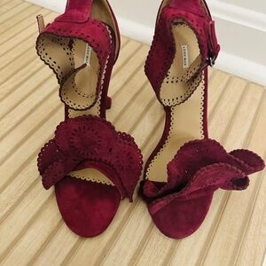 Leon Max Purple/Wine Suede Ankle